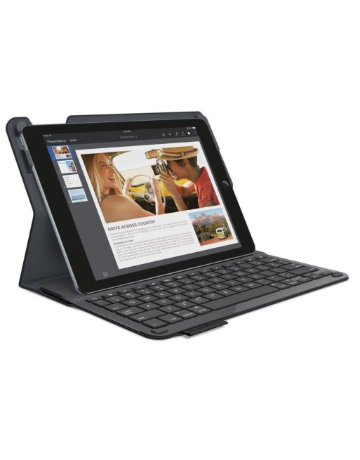FLIP COVER P/TABLET 7" C/TECLADO BLUETOOTH MAGNETICO NEGRO F200