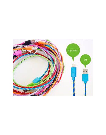 CABLE IPHONE NUEVO 05 COLORES