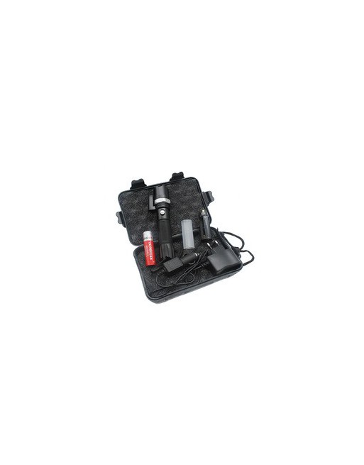 LINTERNA RECARGABLE C/ZOOM POLICIA EN CAJA NEGRA BL-608 X-BALOG