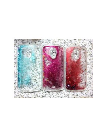 TPU MOTOROLA MOTO E2 TRANSPARENTE CON BRILLOS