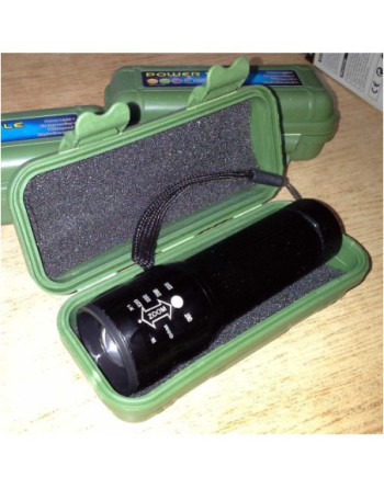 LINTERNA 1 LED C/ZOOM METALICA 1W