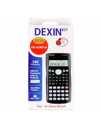 CALCULADORA CIENTIFICA 2 LINEAS 240 FUNCIONES KK-82MS-B DEXIN