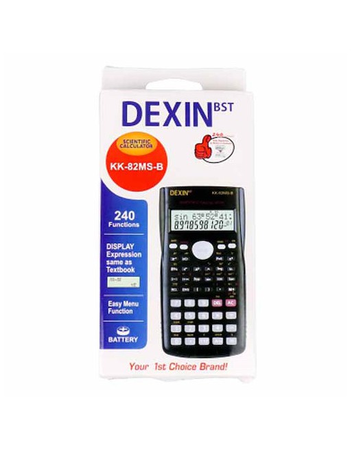 CALCULADORA CIENTIFICA 2 LINEAS 240 FUNCIONES KK-82MS-B DEXIN