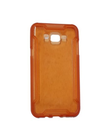 TPU SAMSUNG J7 TRANSPARENTE NARANJA SOUL