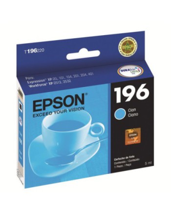 CARTUCHO EPSON 196 CIAN ORIGINAL