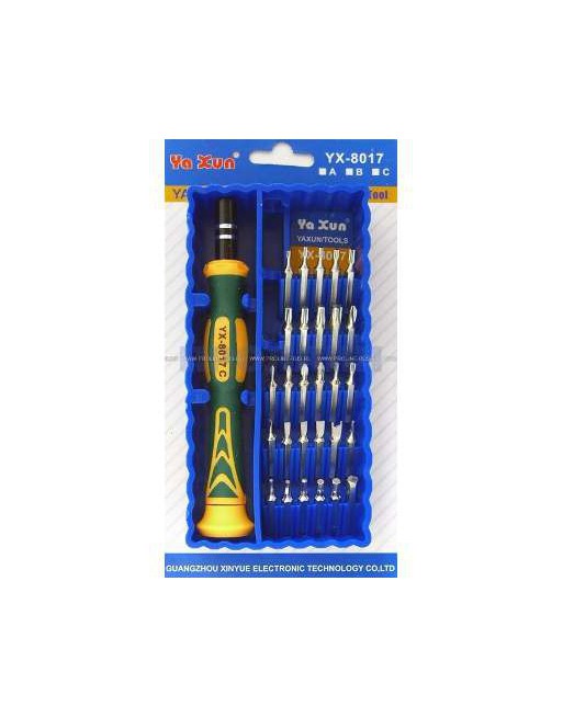 KIT DE DESTORNILLADORES 29 PIEZAS YX-8017B YA XUN