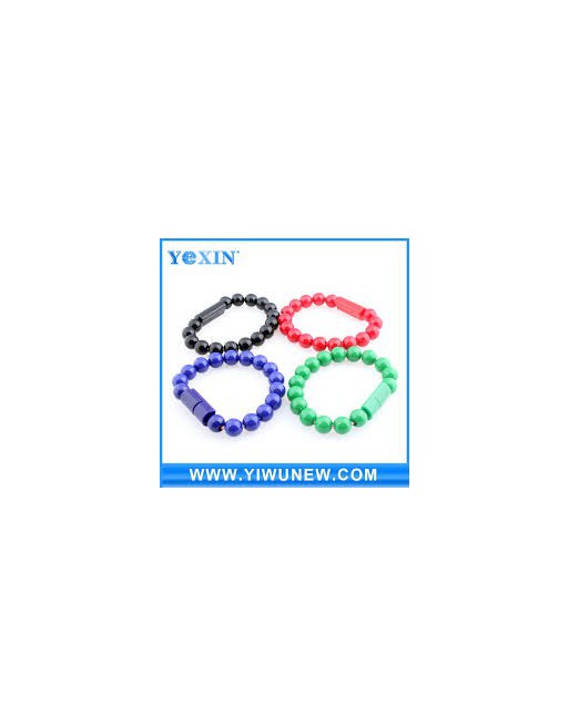 CABLE USB MICRO USB V8 PULSERA PELOTITAS COLORES