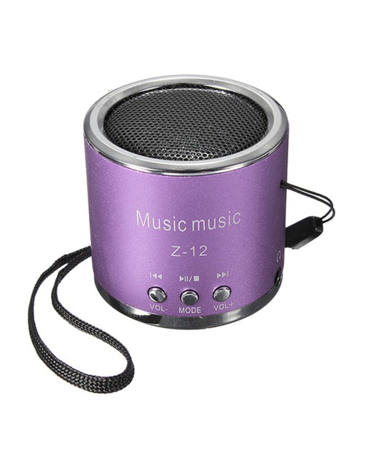 PARLANTE C/RADIO C/USB CILINDRO ROSADO