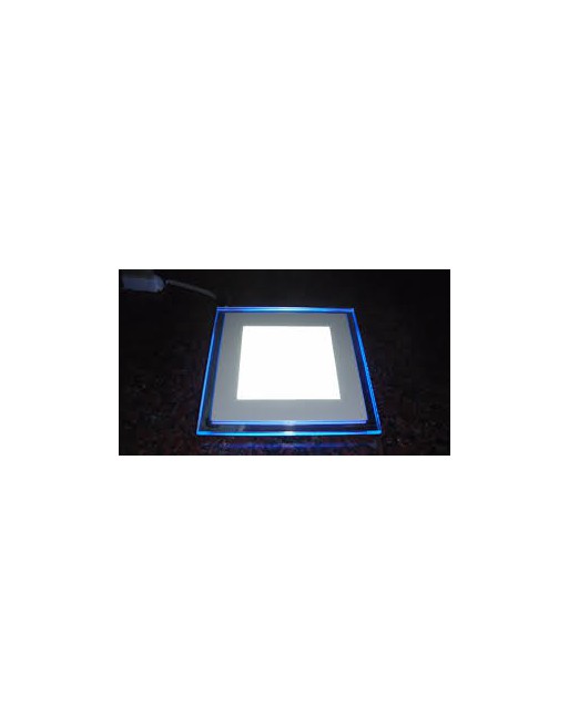 PLAFON LUZ LED 18W BLANCO FRIO CON BORDES AZULES