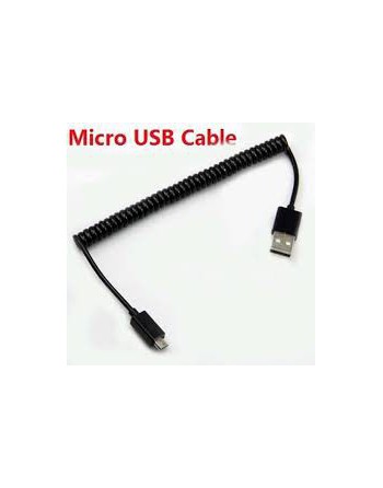 CABLE USB MICRO USB V8 NEGRO RESORTE