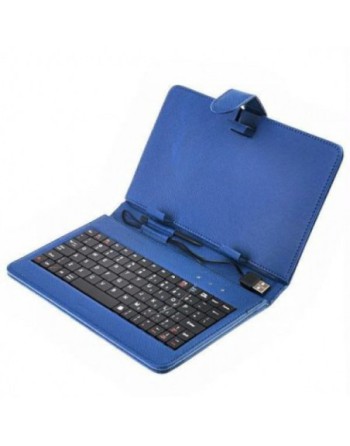 FLIP COVER P/TABLET C/TECLADO 7" USB AZUL GENERICO