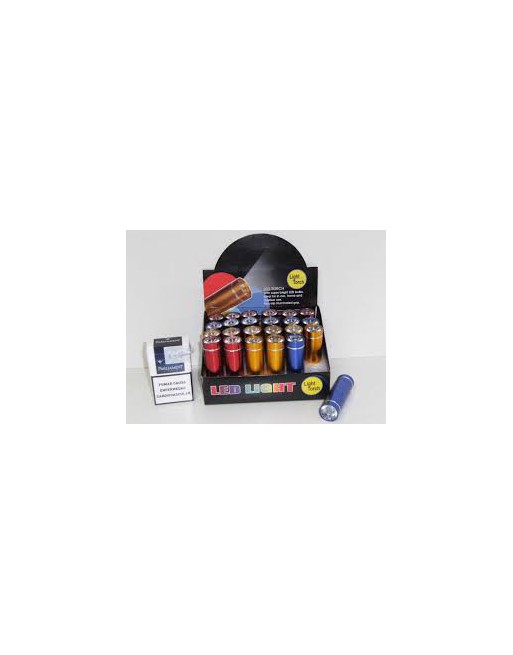 LINTERNA 1 LED COLORES METAL C & J