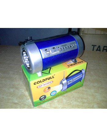 PARLANTE C/USB C/RADIO C/LINTERNA GF-912RU GOLDFULL