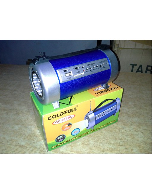 PARLANTE C/USB C/RADIO C/LINTERNA GF-912RU GOLDFULL