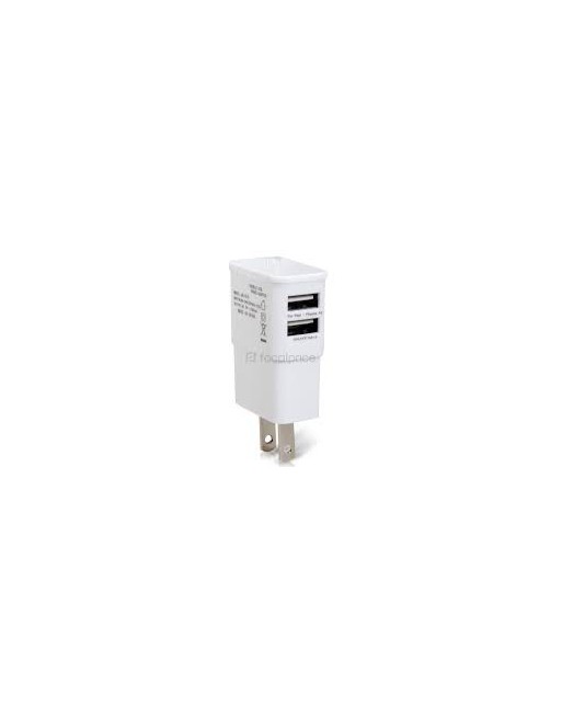 CARGADOR 220V A USB X 2 BLANCO MAX 2.4 A LDNIO