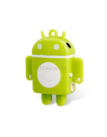 MP3 C/DISPLAY S/MEMORIA C/FORMA DE ANDROID AMARILLO