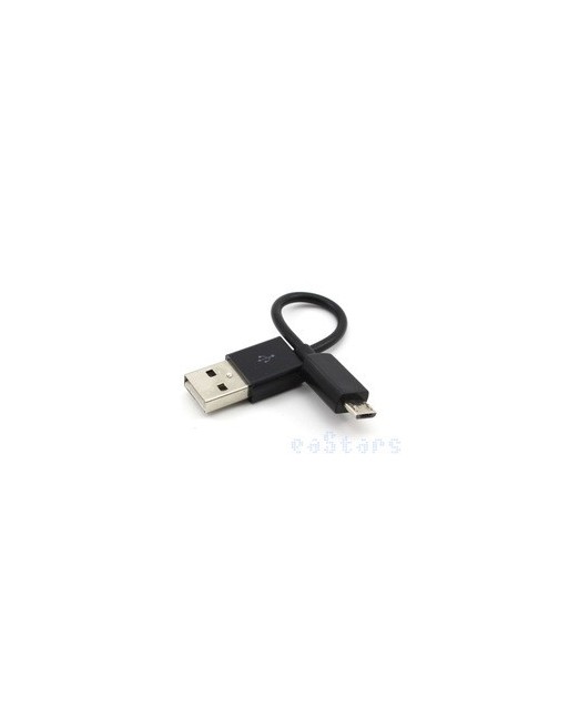 CABLE MICRO USB V8 CORTO NEGRO
