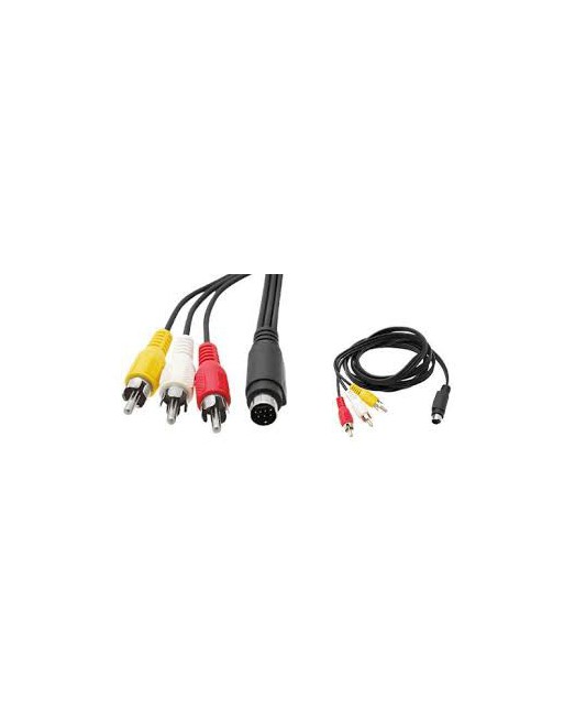 CABLE S-VIDEO 8 PINES A RCA X 2 C-32 0907