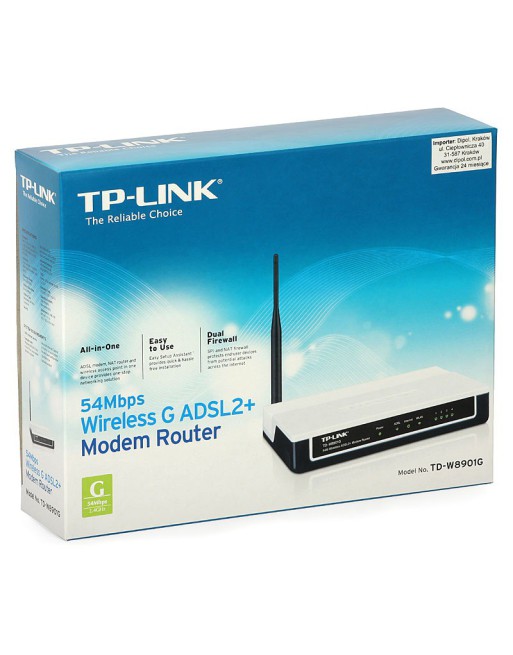ROUTER WLS MODEM 54 1 ANTENA TD-W8901G TP-LINK