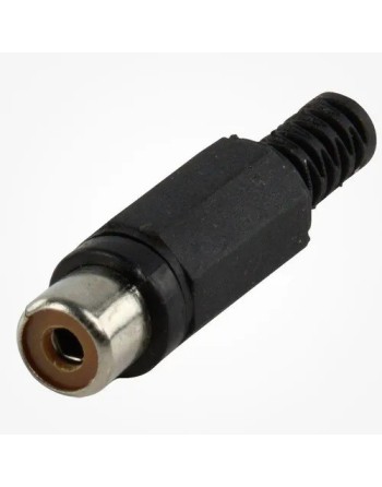 FICHA P/ARMAR CABLE RCA H NEGRO