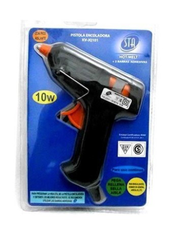 PISTOLA DE SILICONA ENCOLADORA DE PLASTICO GRANDE 40W STA