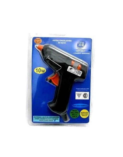 PISTOLA DE SILICONA ENCOLADORA DE PLASTICO GRANDE 40W STA