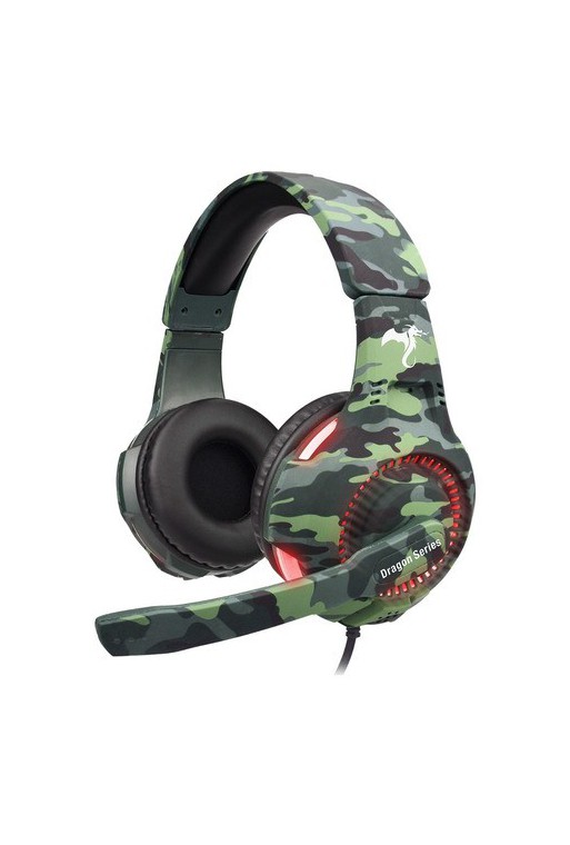 AURICULAR GAMER CAMUFLADO TROOPER KGA-487 ROJO KOLKE
