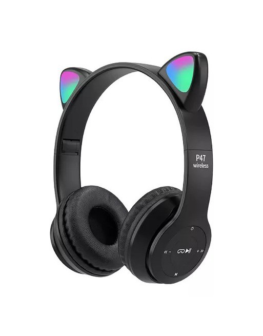 AURICULAR BLUETOOTH VINCHA GATITO P47M 1367