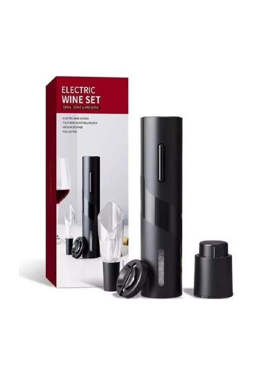 SACA CORCHO ELECTRICO SET 4 PIESAS ELECTRIC WINE
