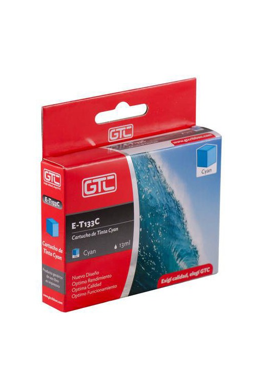 CARTUCHO EPSON GT 133 CYAN E-T133C 13ML GTC
