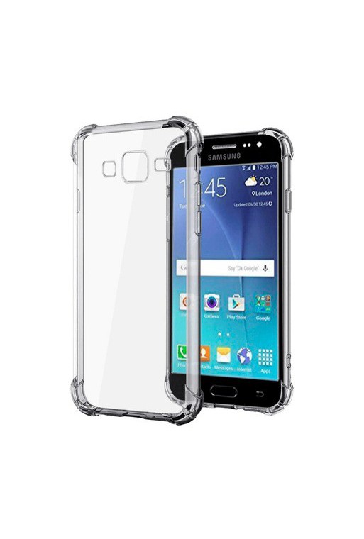 TPU SAMSUNG J7/J700/J7 CORE ULTRA FINA TRANSPARENTE NEGRO DASH