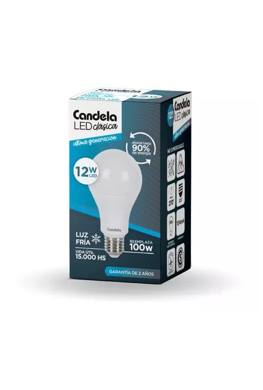 FOCO LED 12W LUZ FRIA 6520-LL12F CANDELA