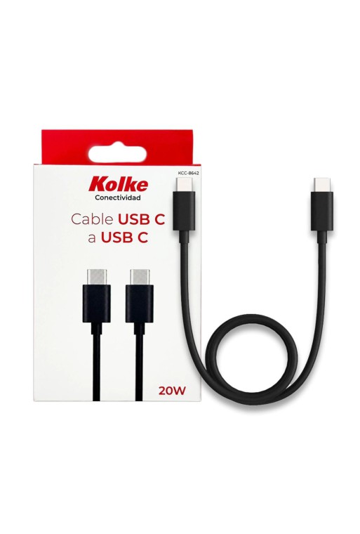 CABLE USB TIPO C A TIPO C 20W KCC-8642 KOLKE