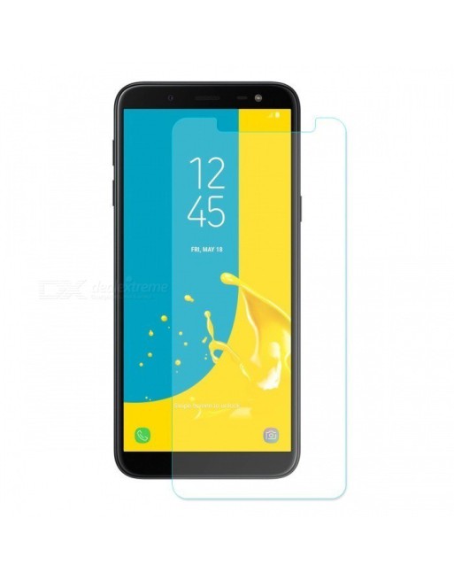 VIDRIO TEMPLADO SAMSUNG J6 2018 CON VENTANA 141X62 GLASS