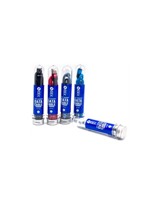 CABLE USB MICRO USB 2.4AMP EN TUBO CB-663 IBEK