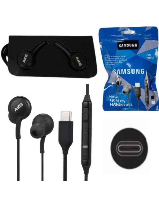AURICULAR IN-EAR TIPO C NEGRO HIGH QUALITY HANDSFREE SAMSUNG