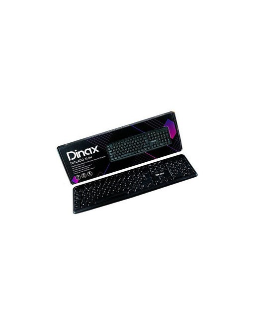 TECLADO USB NEGRO MULTIMEDIA DX-TEC643 DINAX