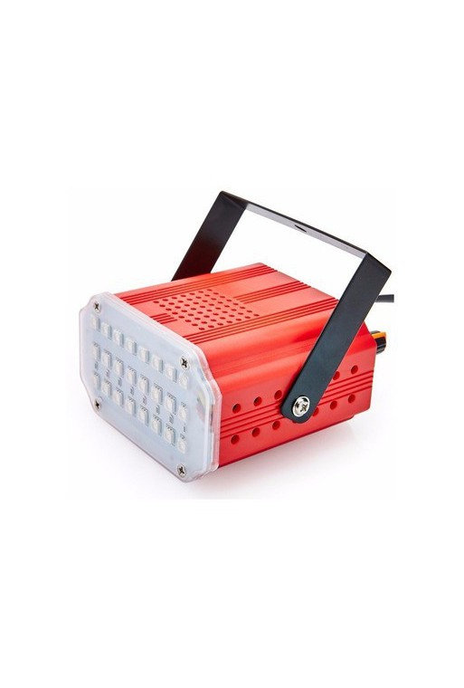 REFLECTOR FLASH RITMICO ROJO DISCO FLASH-LAMPO ASO