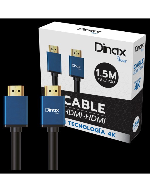 CABLE HDMI M/M 1.5MTS 4K EN CAJA DX-6HDTV1-5M DINAX