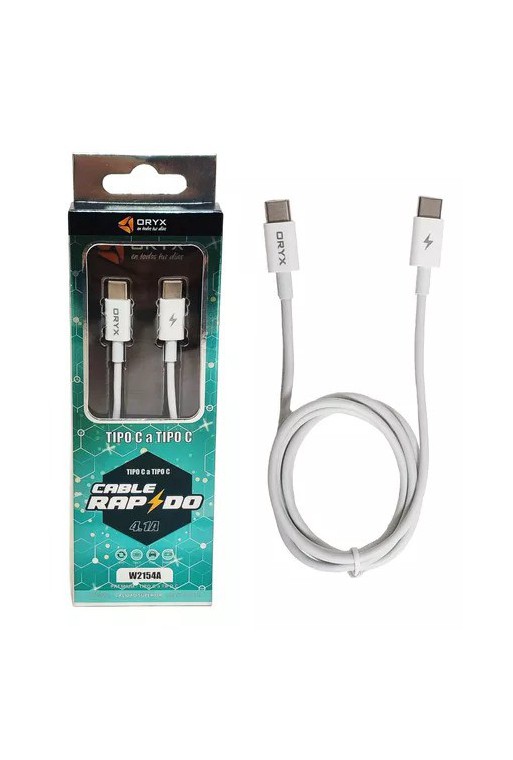 CABLE USB TIPO C A TIPO C 4.1AMP W2154A ORYX
