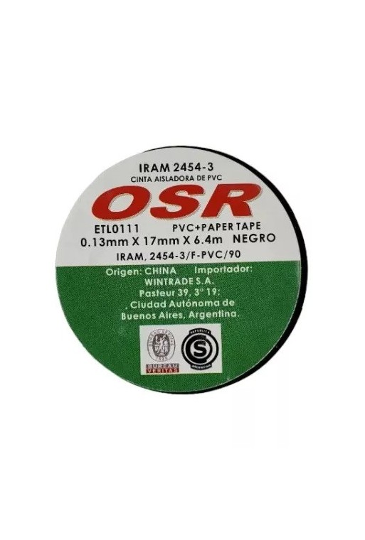 CINTA AISLADORA 6.4MTS X 17MM OSR