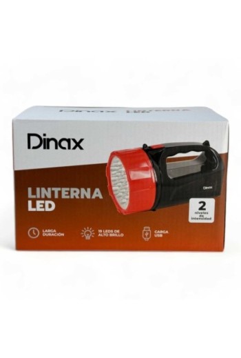 LINTERNA 19 LED RECARGABLE DX-1LIN800 DINAX