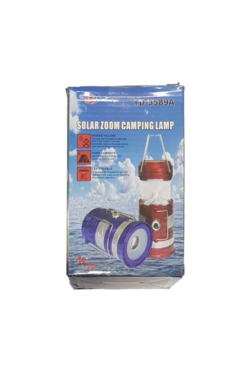 FAROL RETRACTIL EXTENSIBLE RECARGABLE SOLAR NEGRO YD-3589A