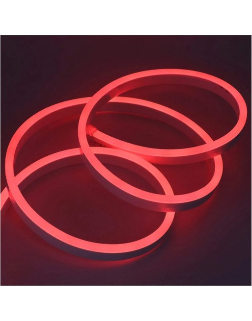 MANGUERA DE NEON FLEXIBLE 5MTS ROJO S/FUENTE NEON-5M