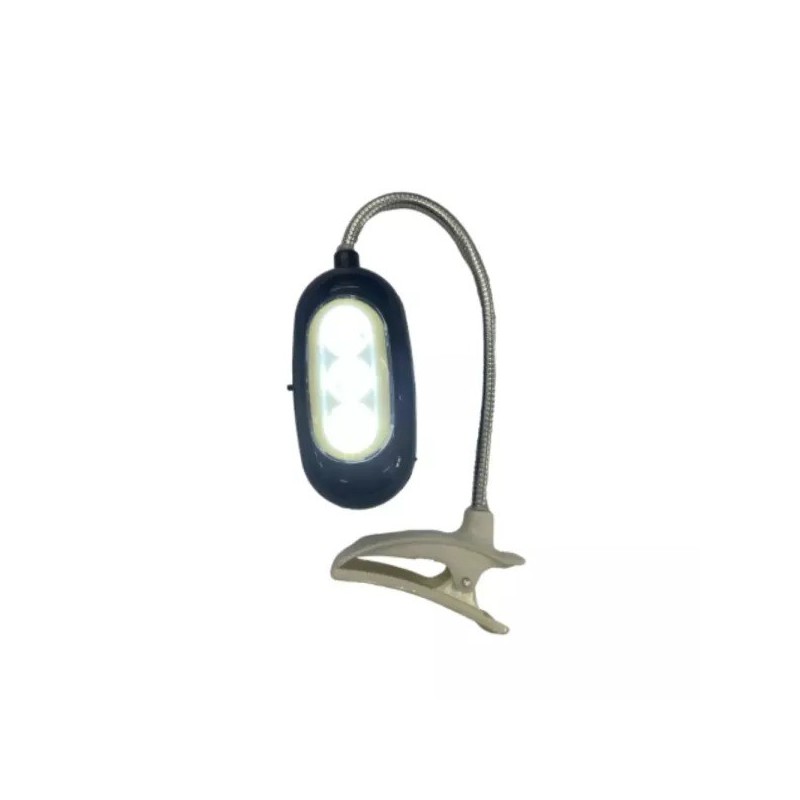 LAMPARA PARA LIBRO FLEXIBLE CON PINZA XL-266C