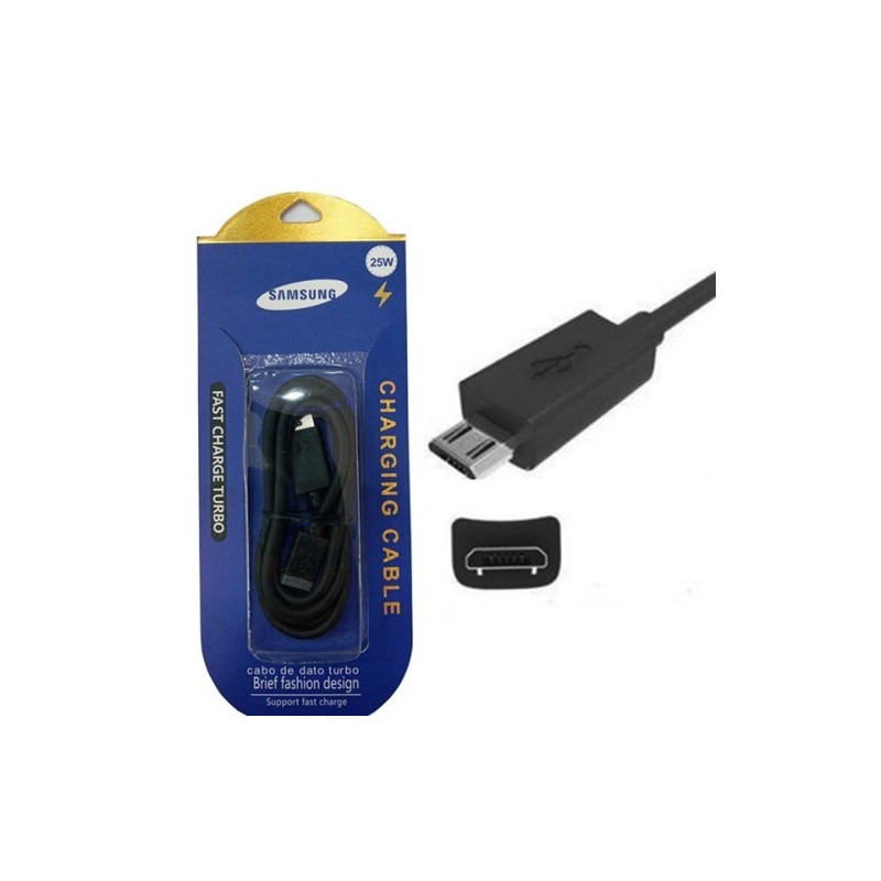 CABLE USB MICRO USB 25W FAST CHARGE TURBO SAMSUNG