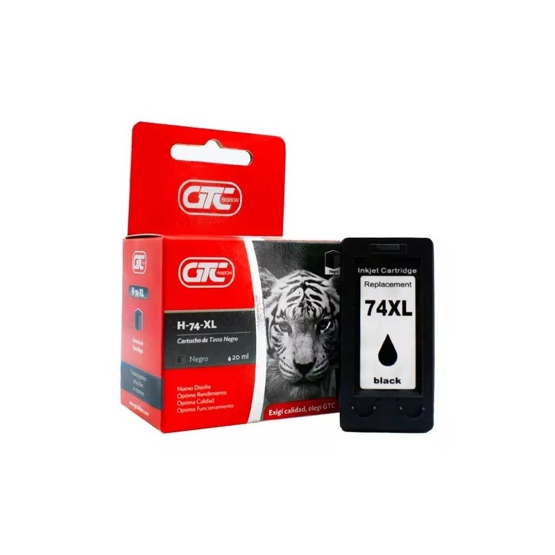 CARTUCHO HP GT 74XL NEGRO 20ML GTC