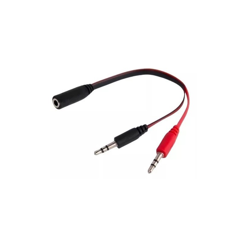 ADAPTADOR 3.5 M X 2 A 3.5 H P/MICROFONO Y AURICULAR PARA PC BEST