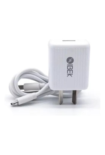CARGADOR 220V A USB + CABLE TIPO C 2.6AMP IB-2610 IBEK
