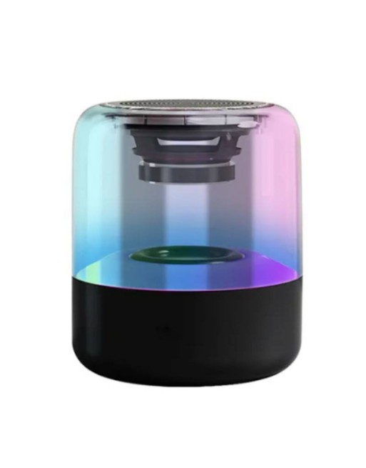 PARLANTE BLUETOOTH 3" 5.0 CILINDRO TRANSPARENTE Z5